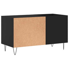 vidaXL Record Cabinet Black 85x38x48 cm Engineered Wood 6