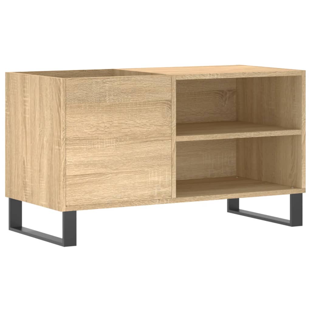 vidaXL Record Cabinet Sonoma Oak 85x38x48 cm Engineered Wood 2
