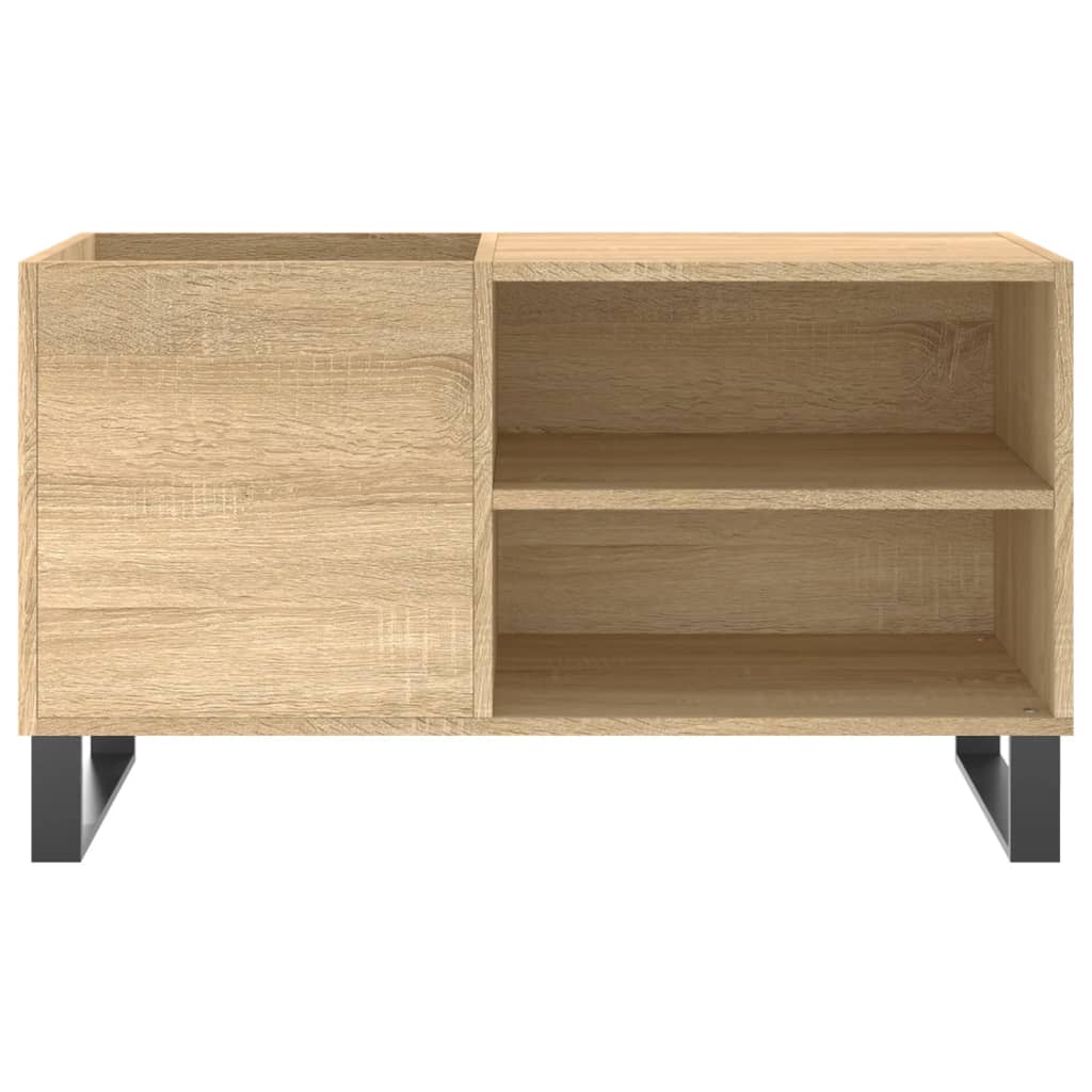 vidaXL Record Cabinet Sonoma Oak 85x38x48 cm Engineered Wood 4