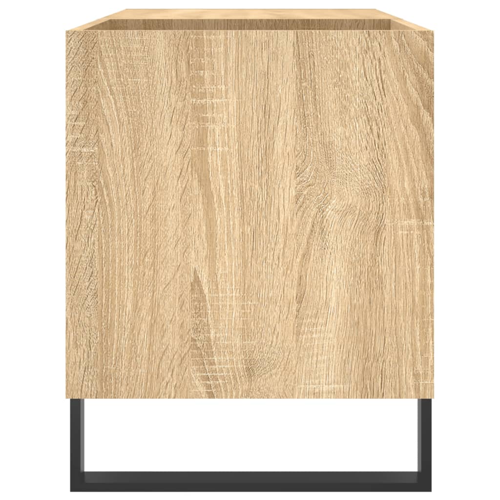 vidaXL Record Cabinet Sonoma Oak 85x38x48 cm Engineered Wood 5