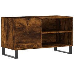 vidaXL Record Cabinet Smoked Oak 85x38x48 cm Engineered Wood 2