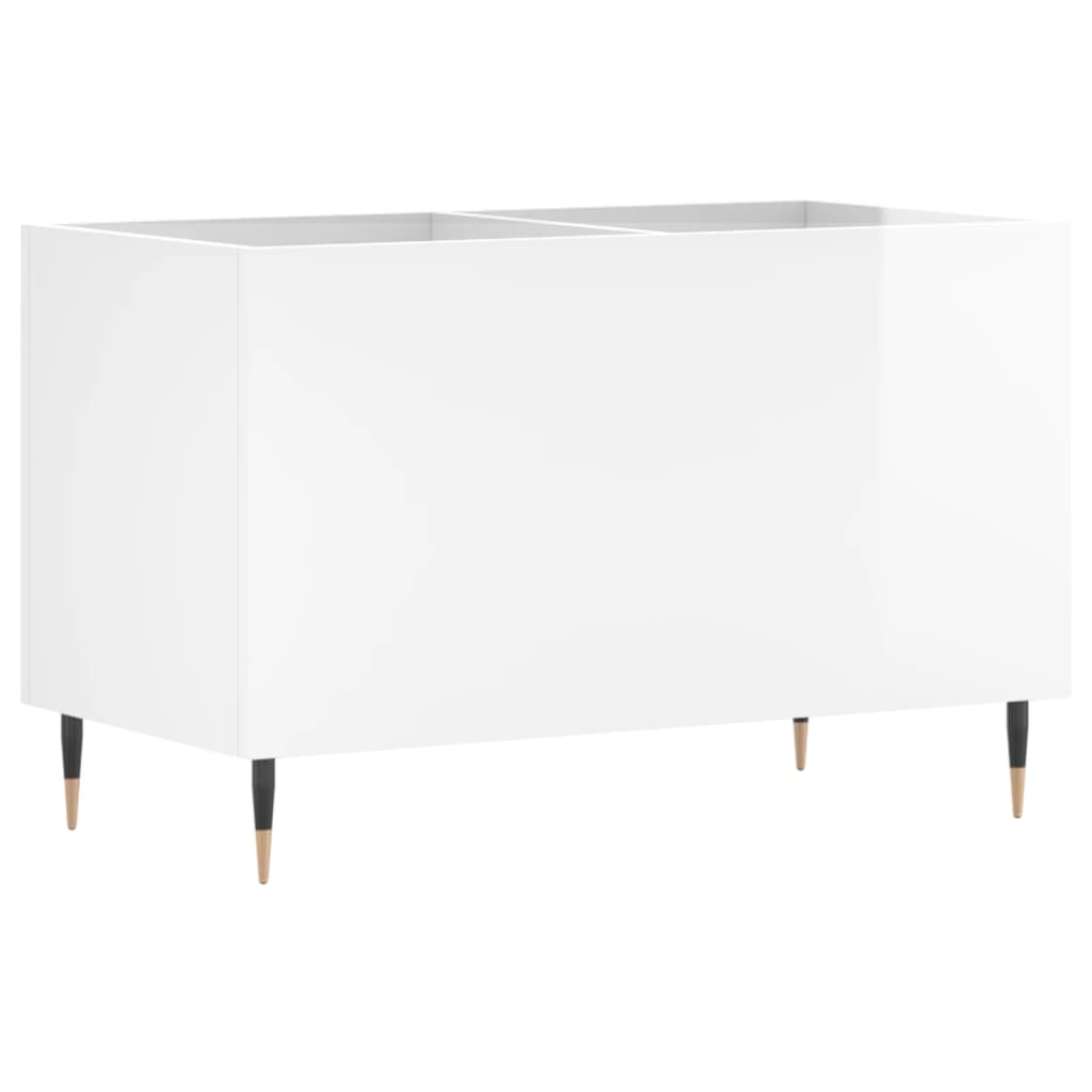 vidaXL Record Cabinet High Gloss White 74.5x38x48 cm Engineered Wood 6