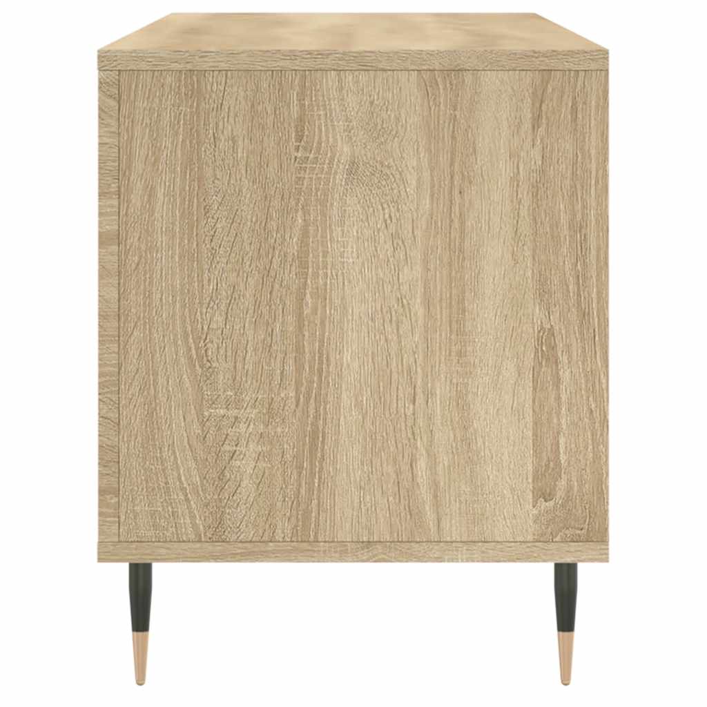vidaXL Record Cabinet | Sonoma oak | Engineered wood, iron | 100 x 38 x 48 cm 5