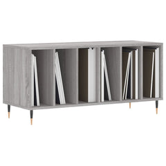 vidaXL Record Cabinet Grey Sonoma 100x38x48 cm Engineered Wood 3