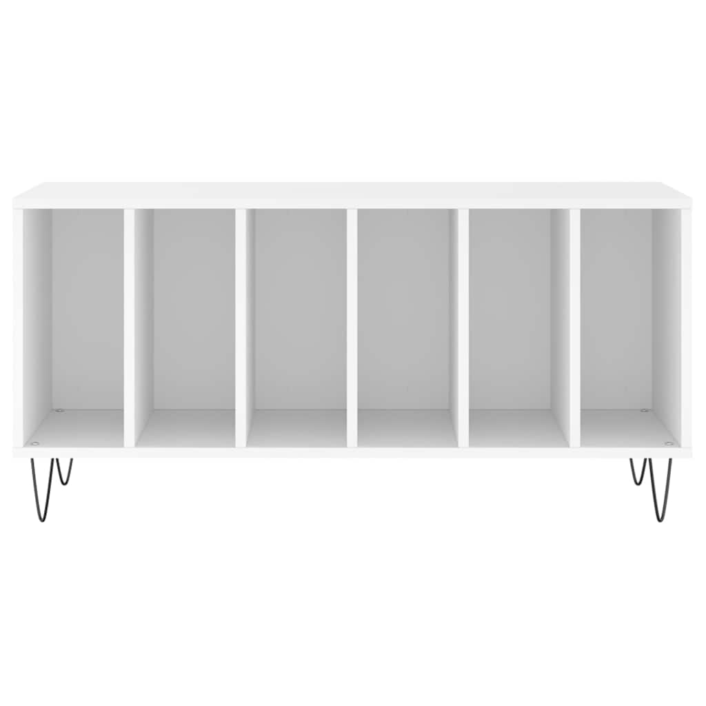vidaXL Record Cabinet White 100x38x48 cm Engineered Wood 4