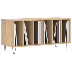vidaXL Record Cabinet Sonoma Oak 100x38x48 cm Engineered Wood 3