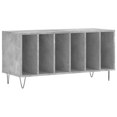 vidaXL Record Cabinet Concrete Grey 100x38x48 cm Engineered Wood 2
