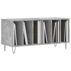 vidaXL Record Cabinet Concrete Grey 100x38x48 cm Engineered Wood 3