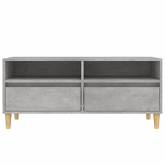 vidaXL TV Cabinet Concrete Grey 100x34.5x44.5 cm Engineered Wood 6