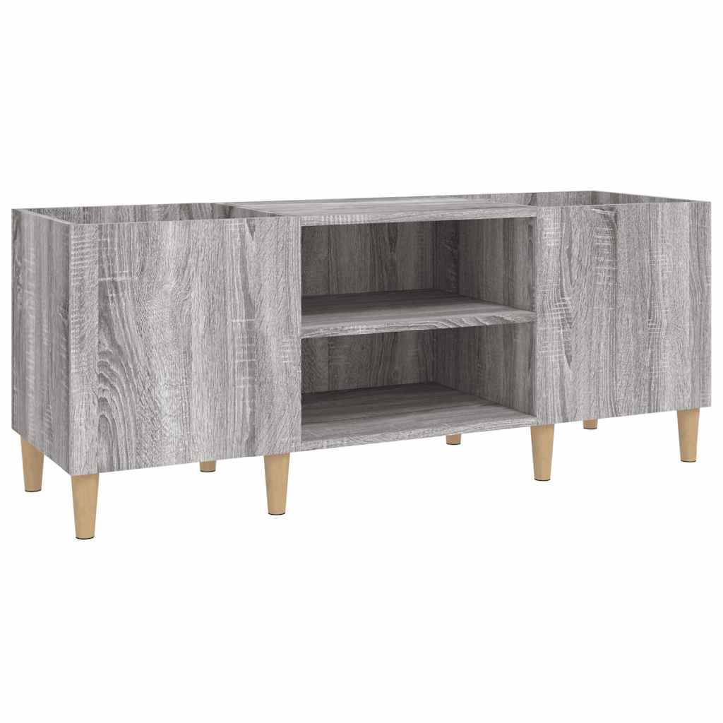 vidaXL Record Cabinet Grey Sonoma 121x38x48 cm Engineered Wood 2