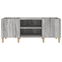 vidaXL Record Cabinet Grey Sonoma 121x38x48 cm Engineered Wood 5