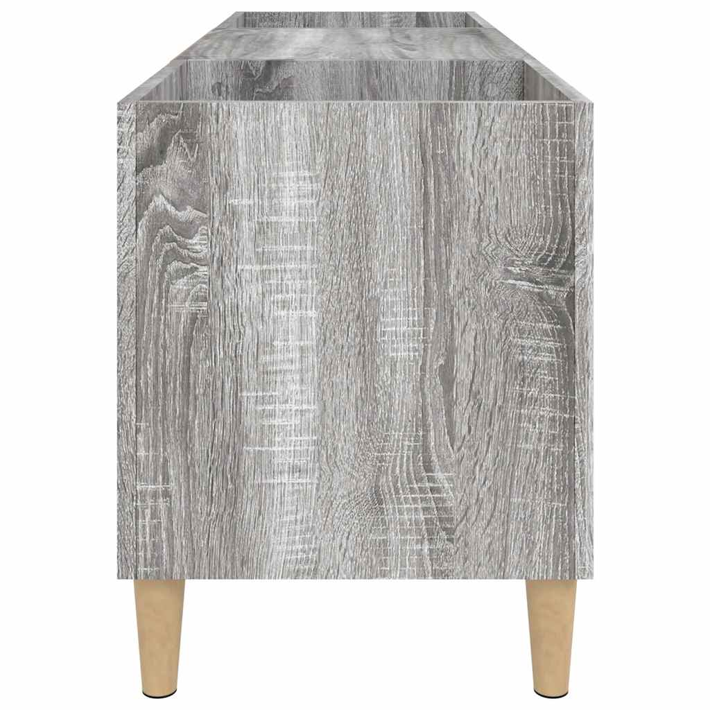 vidaXL Record Cabinet Grey Sonoma 121x38x48 cm Engineered Wood 6