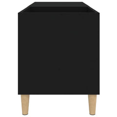vidaXL Record Cabinet Black 84.5x38x48 cm Engineered Wood 6