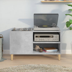 vidaXL Record Cabinet Concrete Grey 84.5x38x48 cm Engineered Wood 3
