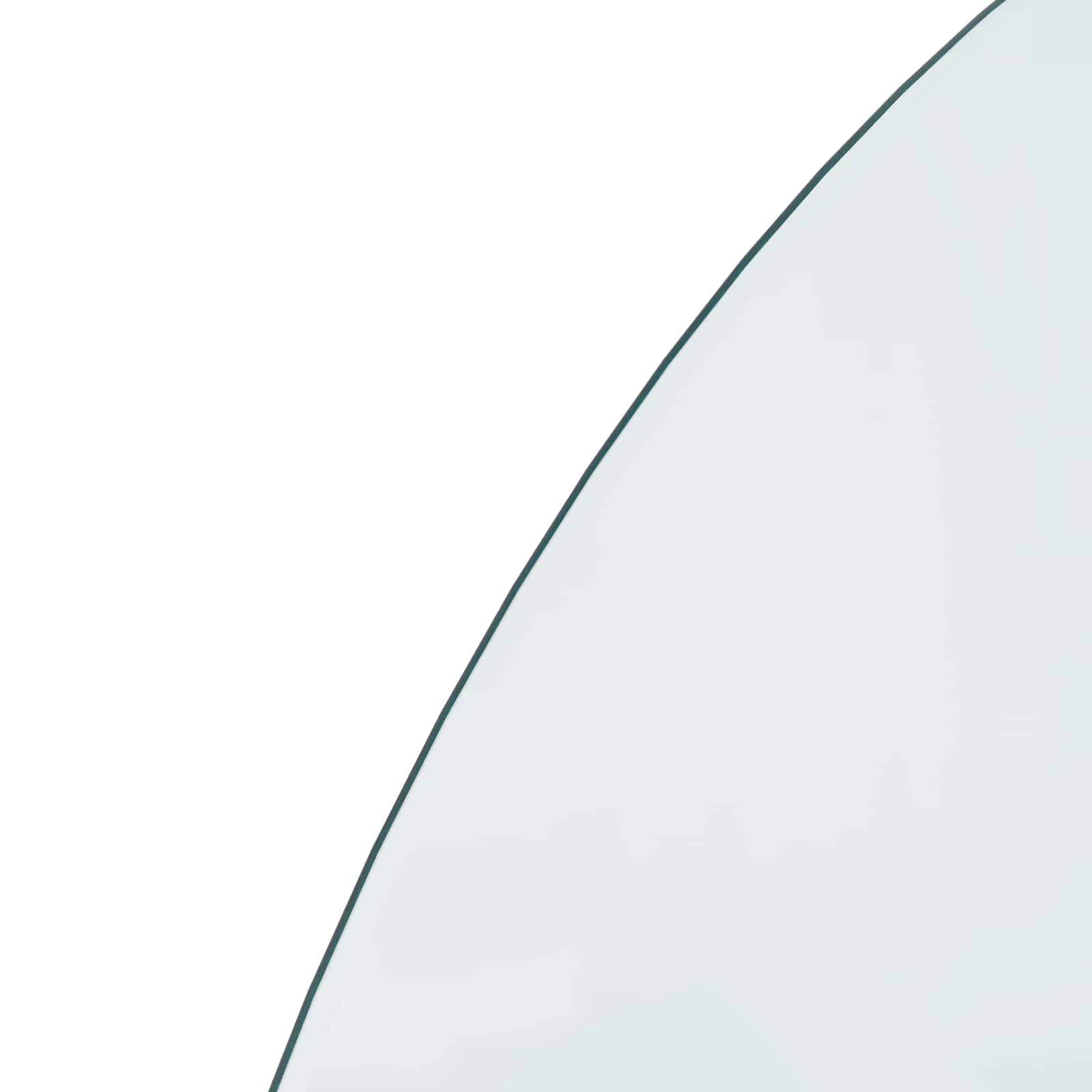 vidaXL Fireplace Glass Plate Transparent 1000 x 500 mm Glass 6