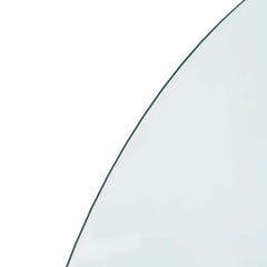 vidaXL Fireplace Glass Plate Transparent 1000 x 500 mm Glass 6