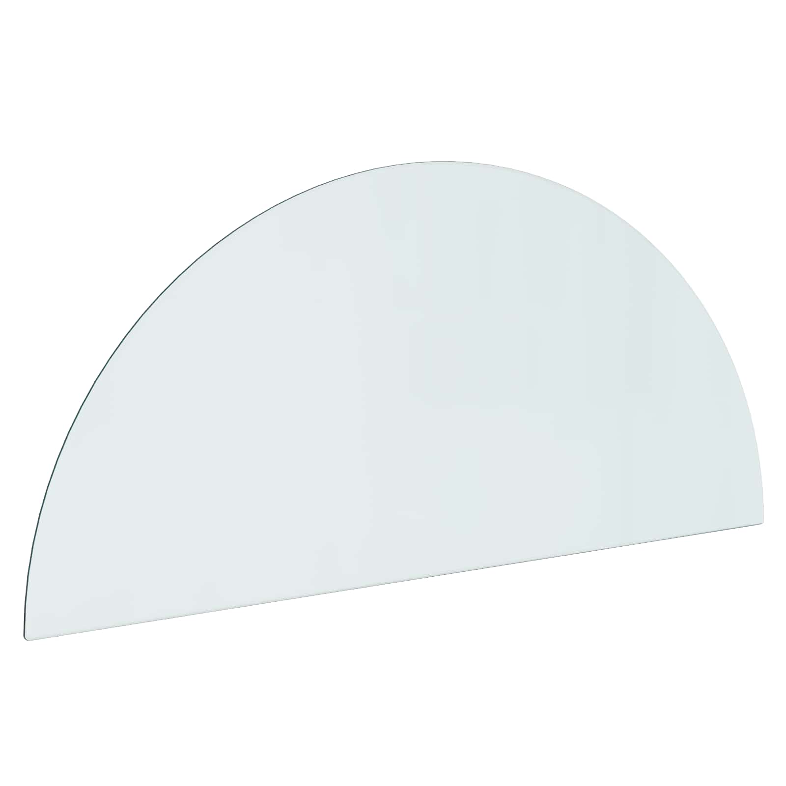 vidaXL Fireplace Glass Plate Transparent 1200 x 500 mm Glass 2