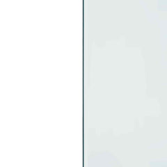 vidaXL Fireplace Glass Plate Transparent 80 x 60 cm Glass 6
