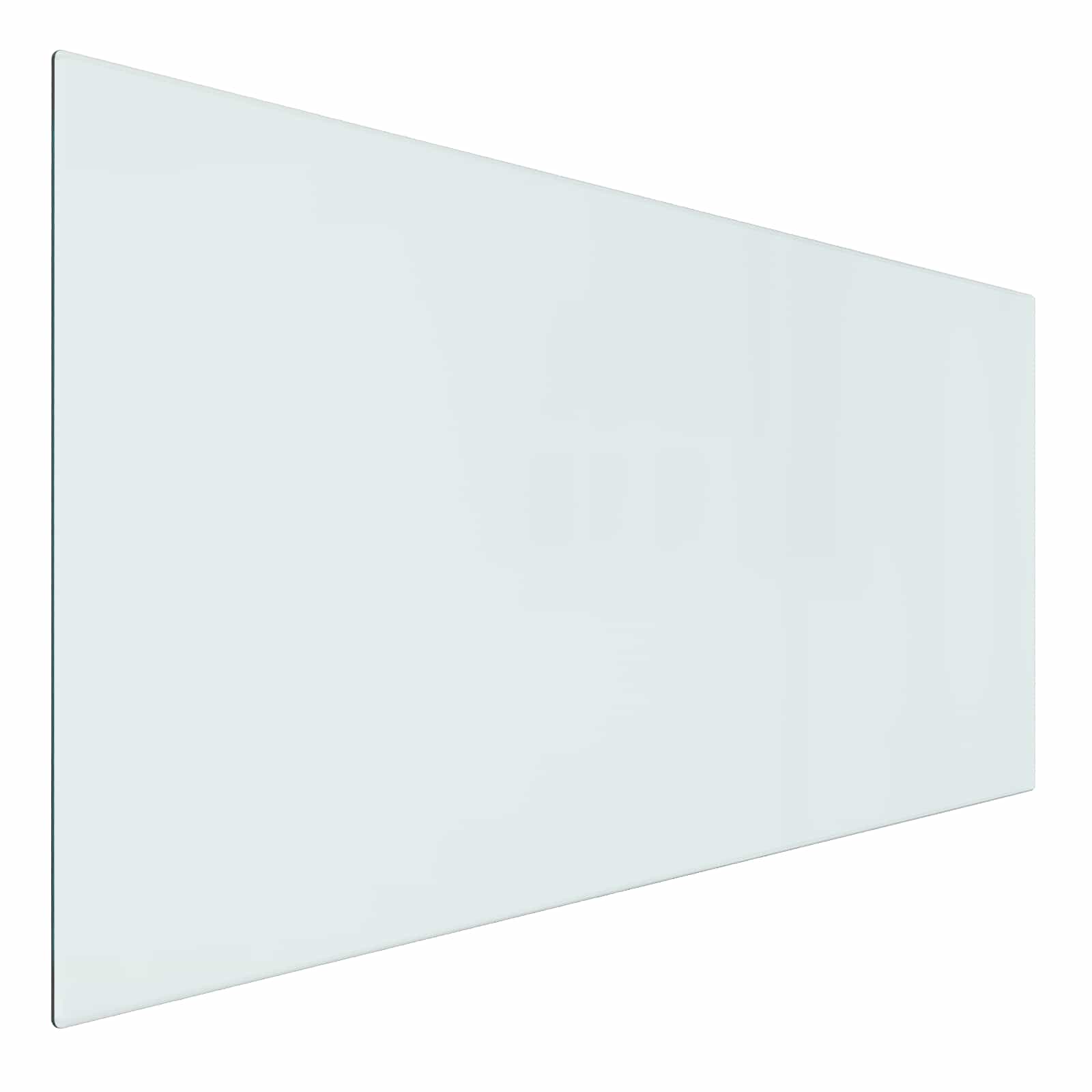 vidaXL Fireplace Glass Plate Transparent 100 x 50 cm Glass 2