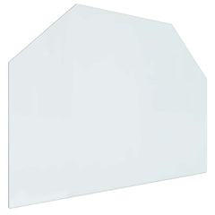 vidaXL Fireplace Glass Plate Transparent 80 x 60 cm Glass 2