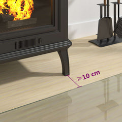 vidaXL Fireplace Glass Plate Transparent 80 x 60 cm Glass 5