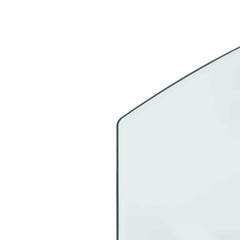 vidaXL Fireplace Glass Plate Transparent 100 x 60 cm Glass 6