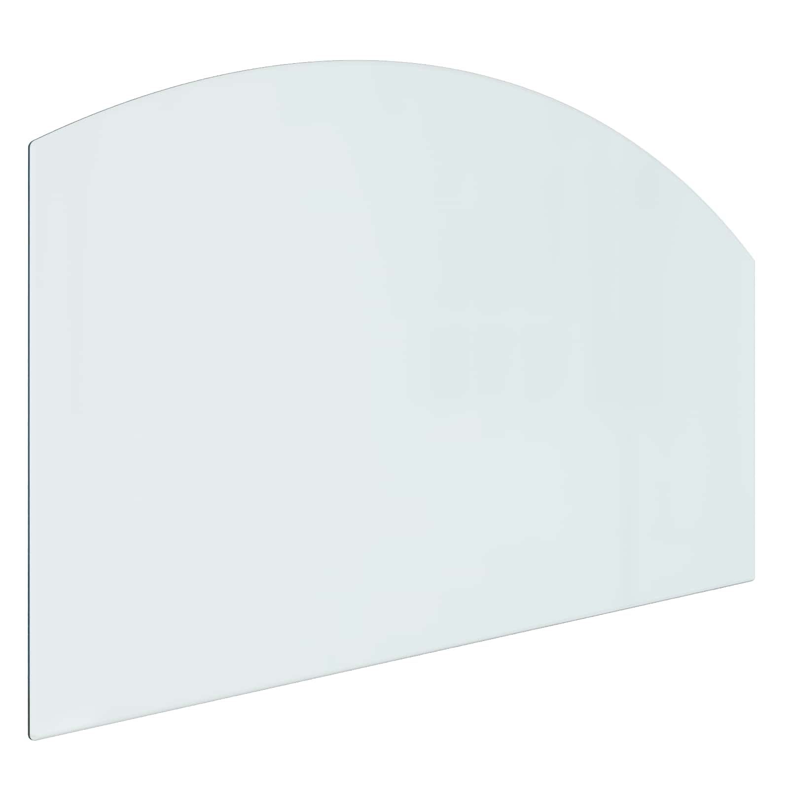 vidaXL Fireplace Glass Plate Transparent 100 x 60 cm Glass 2