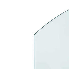 vidaXL Fireplace Glass Plate Transparent 80 x 60 cm Glass 6