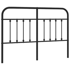 vidaXL Metal Replace Headboard Black 135 cm 2