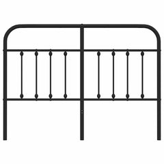 vidaXL Metal Replace Headboard Black 135 cm 4