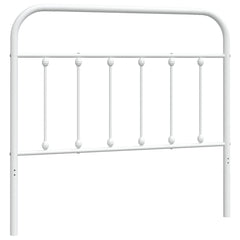 vidaXL Metal Replace Headboard White 107 cm 2