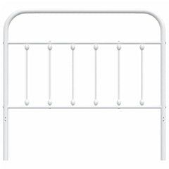 vidaXL Metal Replace Headboard White 107 cm 4