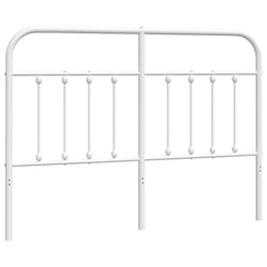vidaXL Headboard | White | Powder-Coated Steel | Single | Appealing Design 2