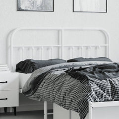 vidaXL Metal Replace Headboard White 140 cm 3