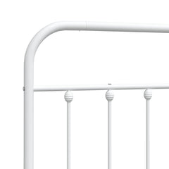 vidaXL Metal Replace Headboard White 140 cm 6