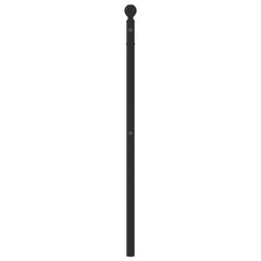 vidaXL Metal Replace Headboard Black 107 cm 4