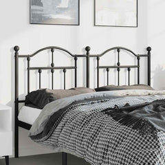 Metal Replace Headboard Black 135 cm
