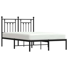 vidaXL Bed Frame | Black | Powder-Coated Steel | Double | Bed Frame 5