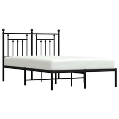 vidaXL Bed Frame | Black | Powder-Coated Steel | 135 x 190 cm | Bed Frame 5