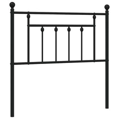 vidaXL Metal Replace Headboard Black 90 cm 2