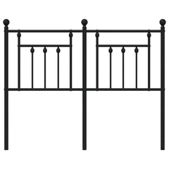 vidaXL Metal Replace Headboard Black 120 cm 4