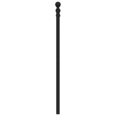 vidaXL Metal Replace Headboard Black 120 cm 5