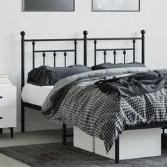 vidaXL Metal Replace Headboard Black 140 cm 3