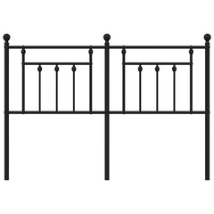 vidaXL Metal Replace Headboard Black 140 cm 4