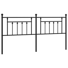 vidaXL Metal Replace Headboard Black 200 cm 2