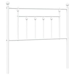 vidaXL Metal Replace Headboard White 90 cm 2