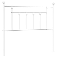 vidaXL Metal Replace Headboard White 100 cm 2