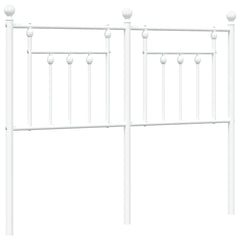 vidaXL Metal Replace Headboard White 120 cm 2
