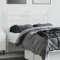 vidaXL Metal Replace Headboard White 120 cm 3