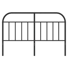 vidaXL Metal Replace Headboard Black 150 cm 4